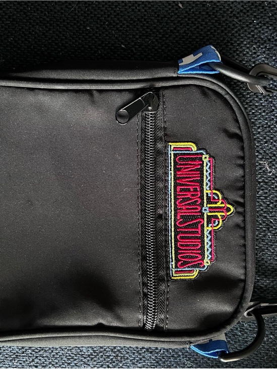 Universal Other - Universal Black Crossbody Pouch with Multicolor Universal Studios Patch